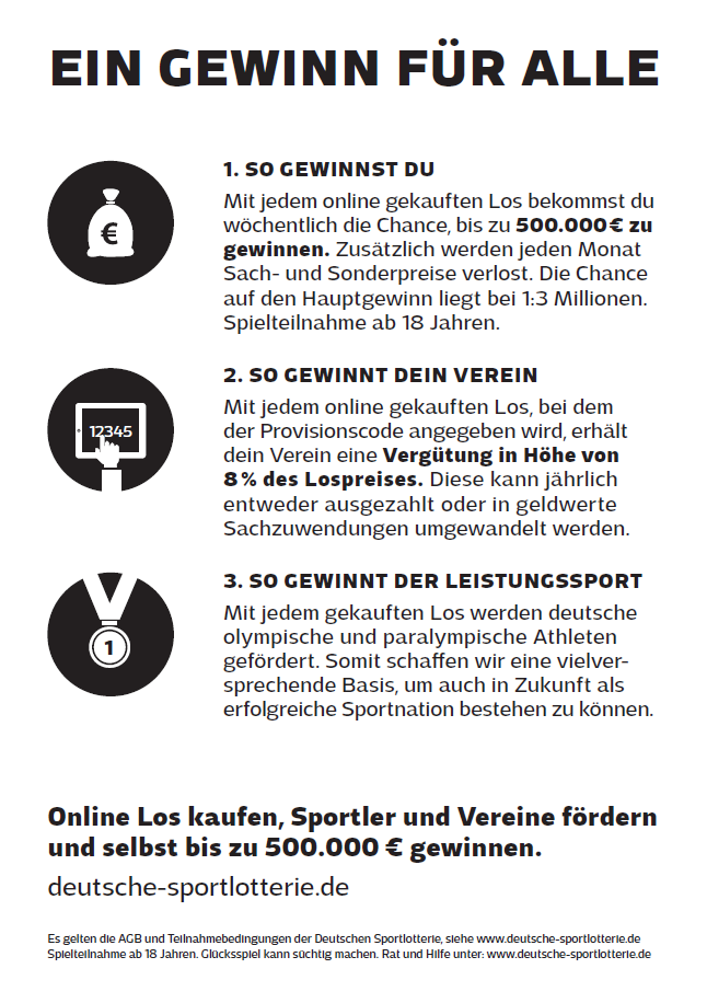Deutsche Sportlotterie - Vereinsnummer 100